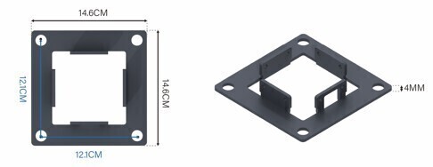 Bioklimatska pergola ECO 6x3 m, jeklena - prostostoječa
