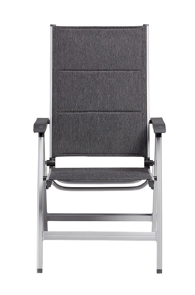 KETTLER BASIC PLUS PADDED naslanjač iz aluminija - srebrna / antracit