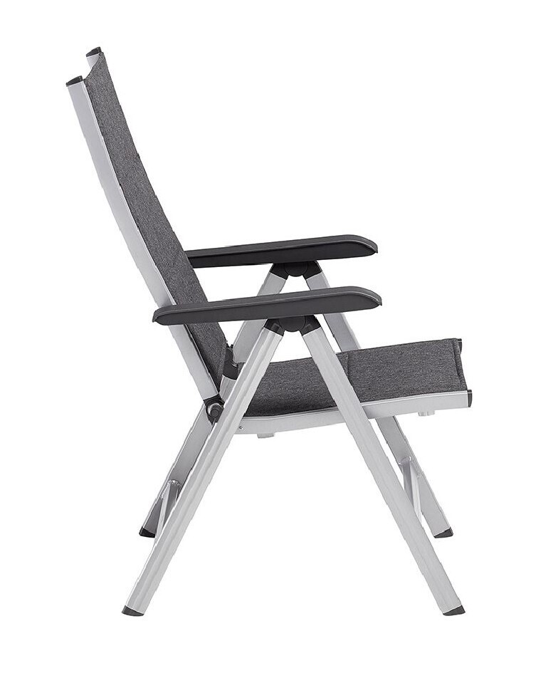 KETTLER BASIC PLUS PADDED naslanjač iz aluminija - srebrna / antracit