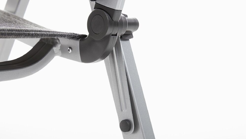 KETTLER BASIC PLUS PADDED naslanjač iz aluminija - srebrna / antracit