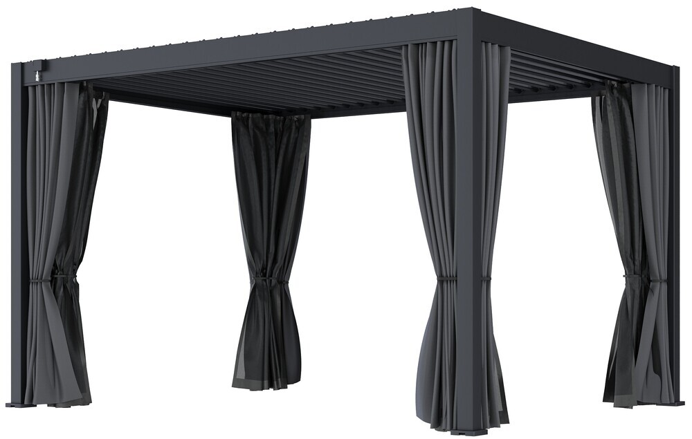 Bioklimatska pergola ECO 4x3 m, jeklena - prostostoječa