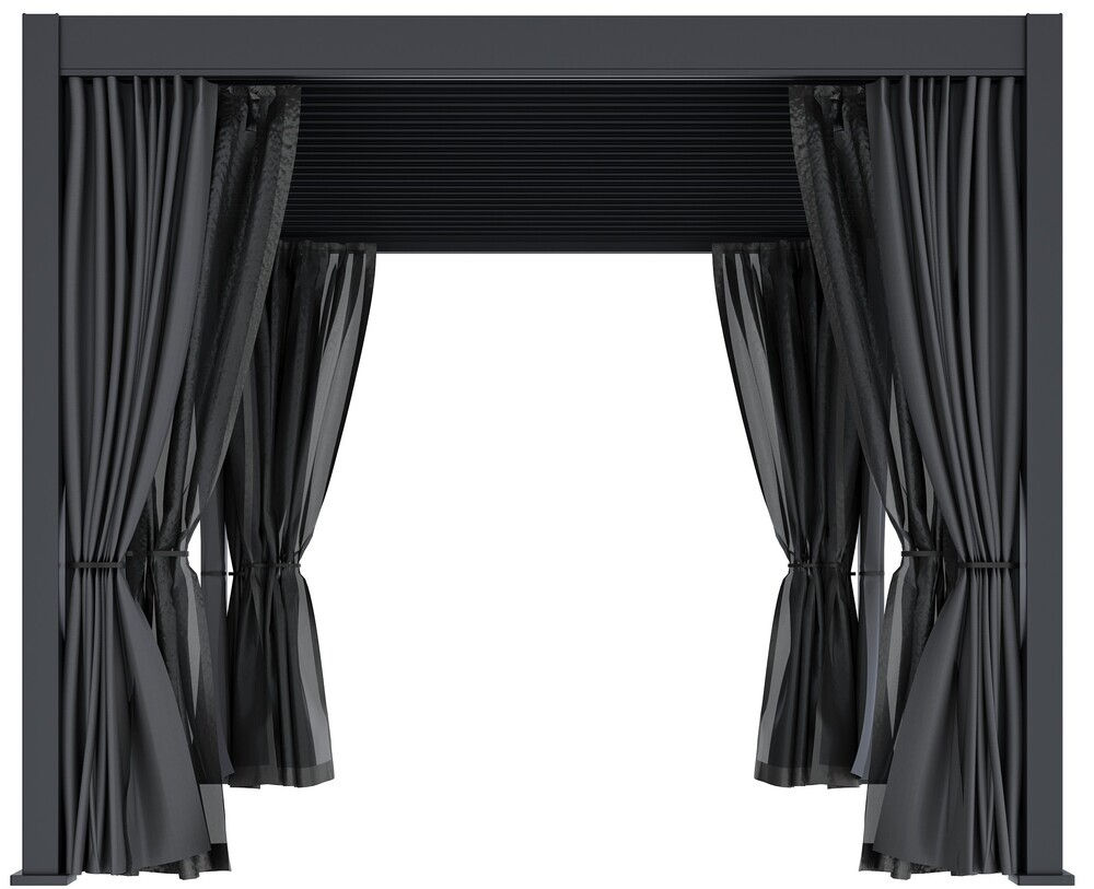 Bioklimatska pergola ECO 4x3 m, jeklena - prostostoječa