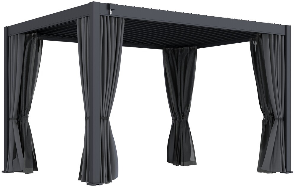 Bioklimatska pergola ECO 4x3 m, jeklena - prostostoječa