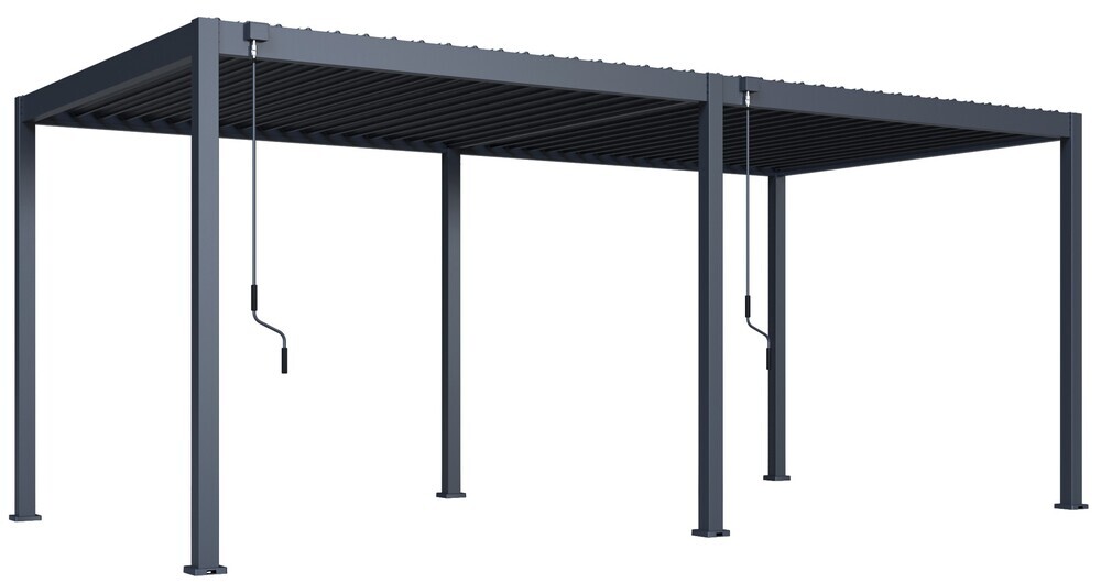 Bioklimatska pergola ECO 6x3 m, jeklena - prostostoječa