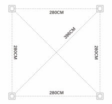 Bioklimatska pergola ECO 3x3 m, jeklena - prostostoječa