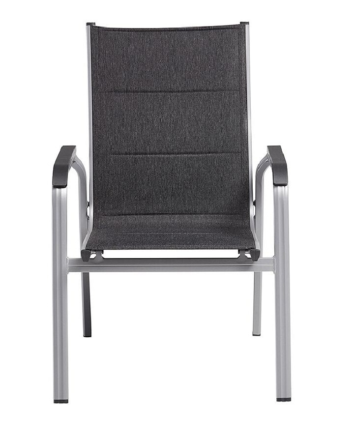 KETTLER BASIC PLUS PADDED aluminijasti zložljivi stol - srebrna / antracit