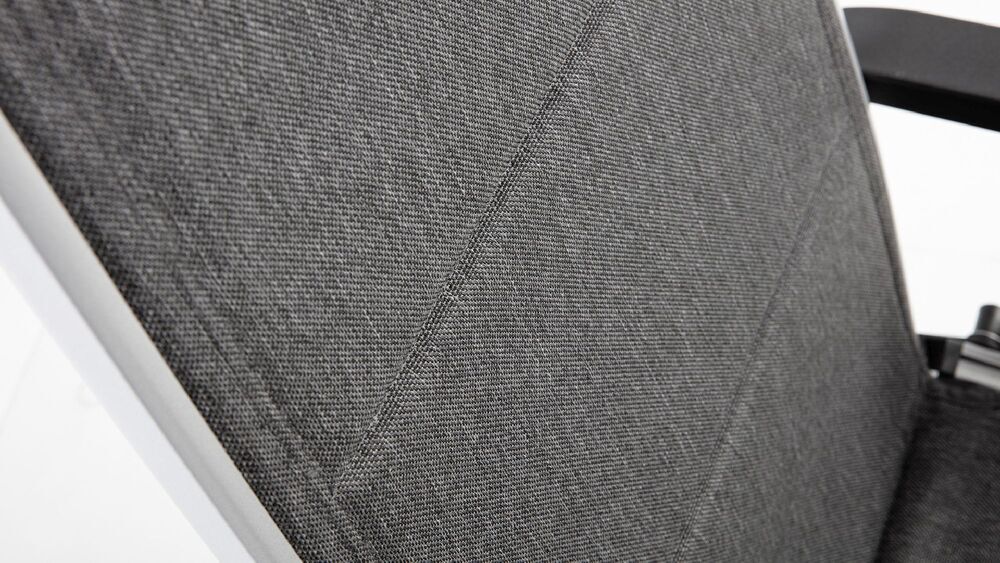 KETTLER BASIC PLUS PADDED sproščujoč, naslonljiv, aluminijast fotelj - srebrna / antracit