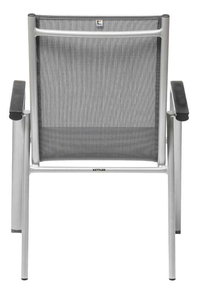 KETTLER CIRRUS aluminijasti zložljivi stol - srebrna / siva