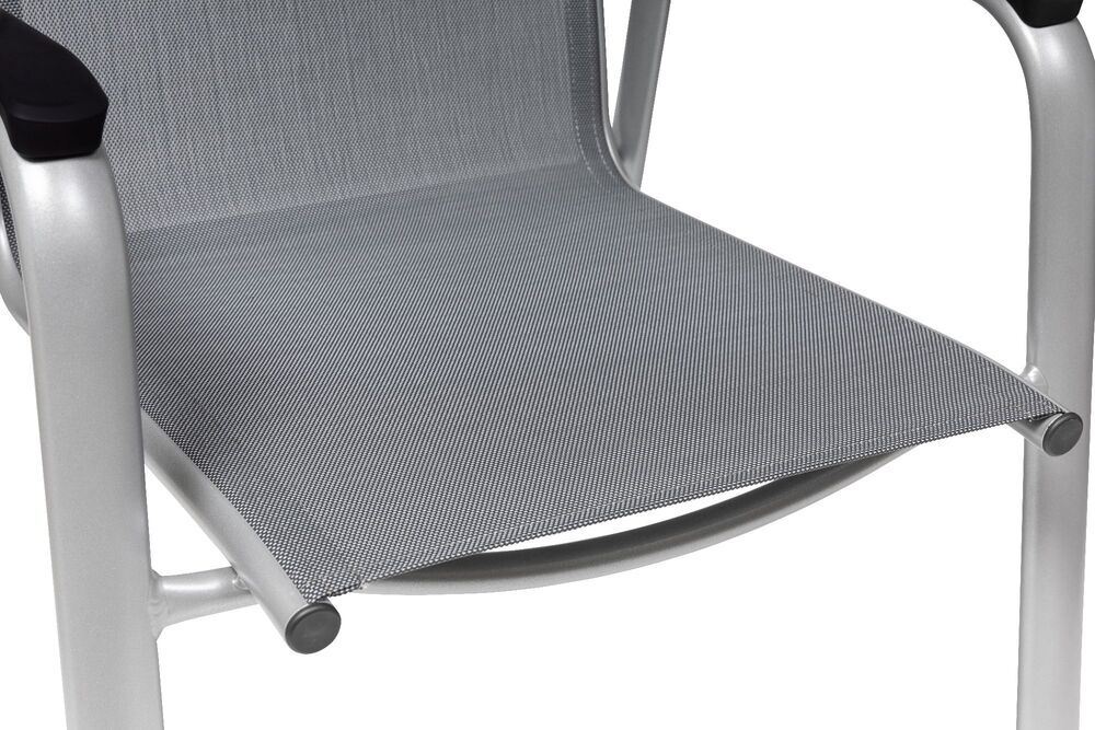 KETTLER CIRRUS aluminijasti zložljivi stol - srebrna / siva