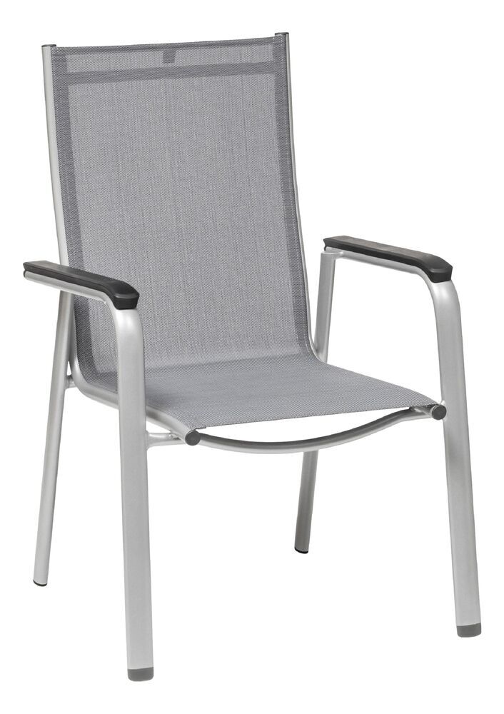 KETTLER CIRRUS aluminijasti zložljivi stol - srebrna / siva