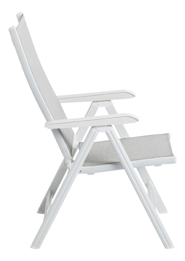 KETTLER BASIC PLUS naslanjač iz aluminija - bela / svetlo siva