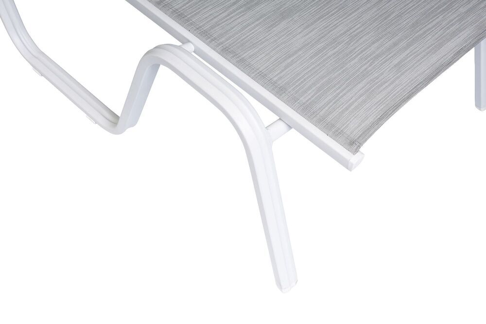 Aluminijasti ležalnik KETTLER BASIC PLUS - bela / svetlo siva