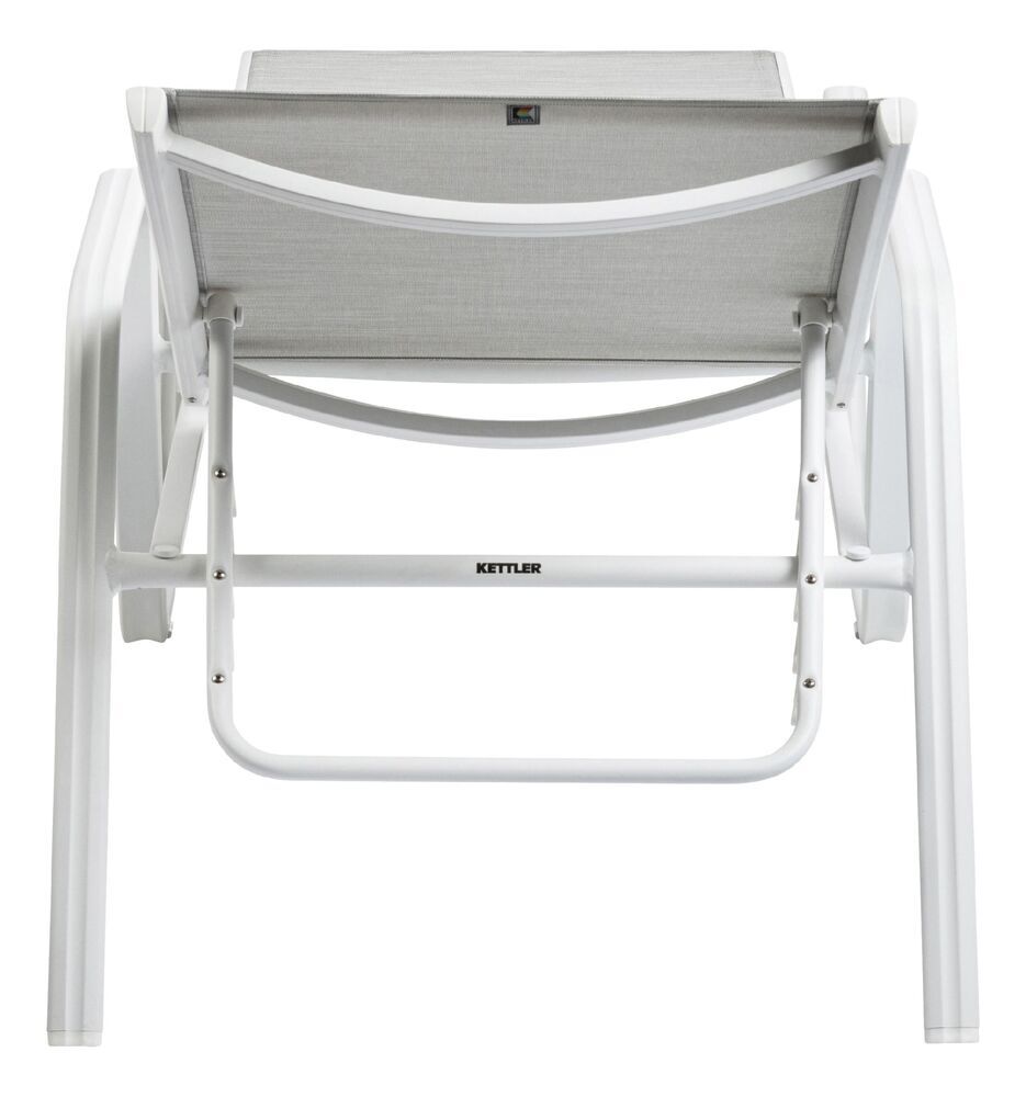 Aluminijasti ležalnik KETTLER BASIC PLUS - bela / svetlo siva