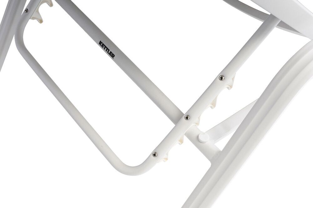 Aluminijasti ležalnik KETTLER BASIC PLUS - bela / svetlo siva