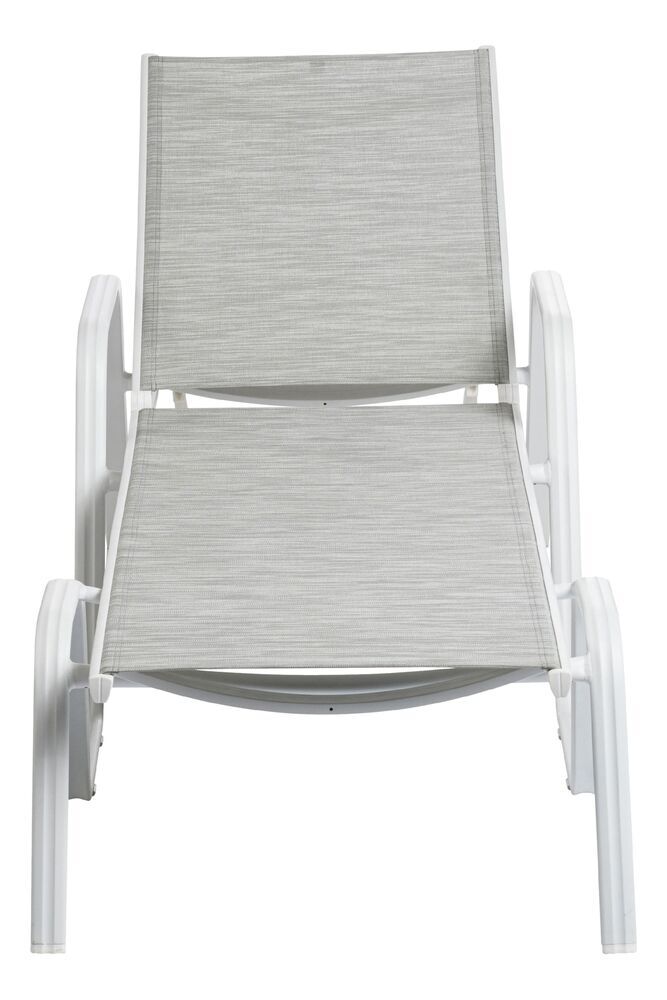 Aluminijasti ležalnik KETTLER BASIC PLUS - bela / svetlo siva