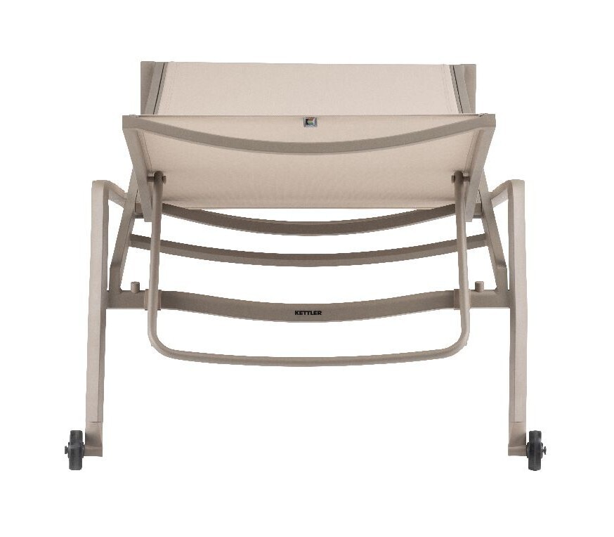 KETTLER DIAMOND aluminijasto naslonjalo za roke iz tikovine - taupe / beige
