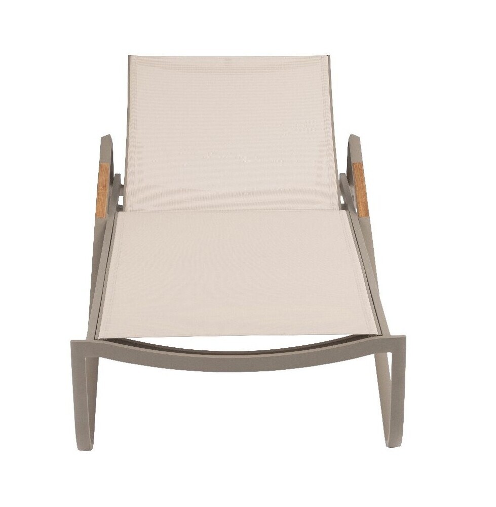 KETTLER DIAMOND aluminijasto naslonjalo za roke iz tikovine - taupe / beige