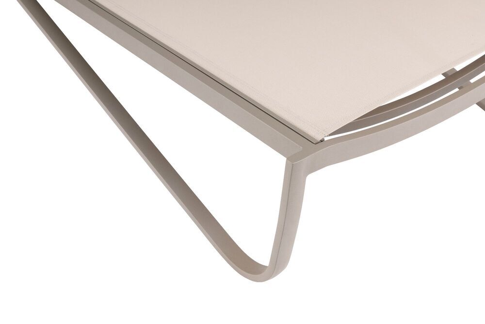 KETTLER DIAMOND aluminijasto naslonjalo za roke iz tikovine - taupe / beige