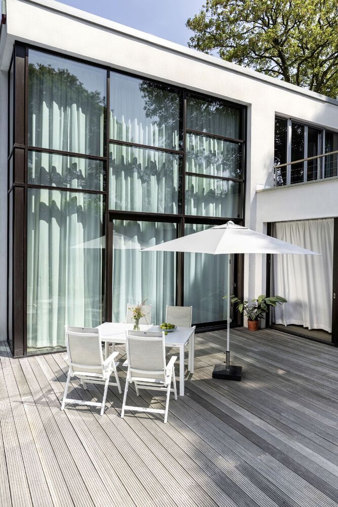 Aluminijasti zložljivi stol KETTLER BASIC PLUS - bela / svetlo siva