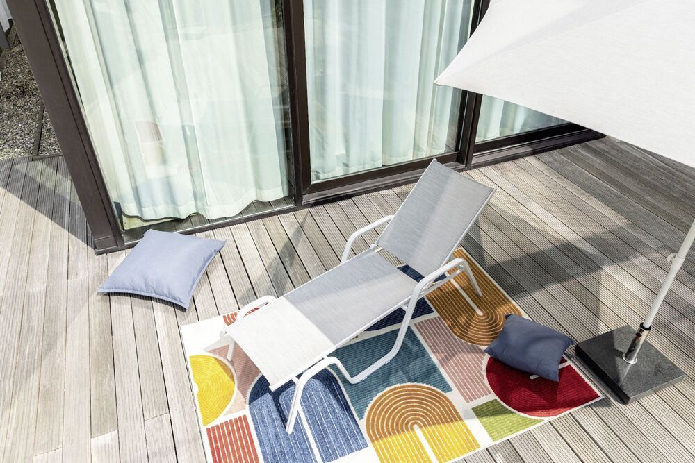 Aluminijasti ležalnik KETTLER BASIC PLUS - bela / svetlo siva