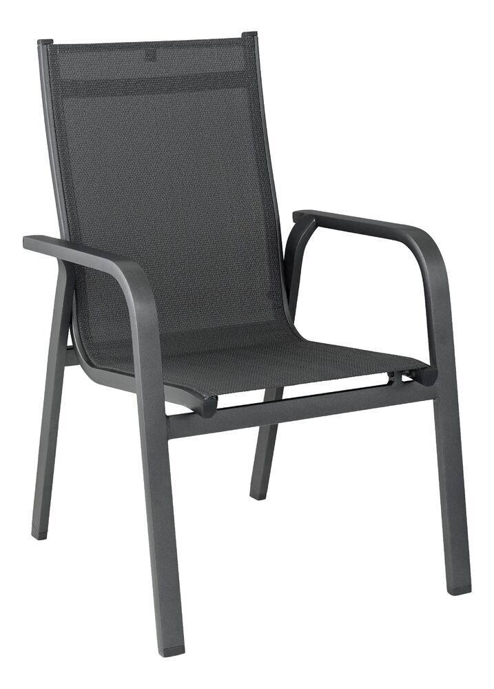 KETTLER EASY zložljiv aluminijast fotelj - antracit / antracit