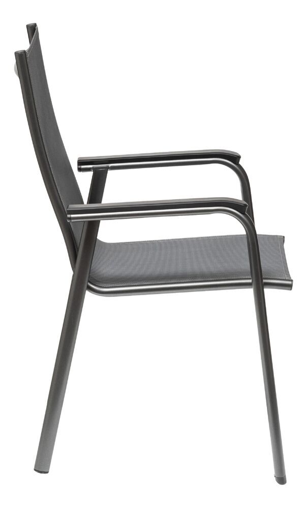 KETTLER CIRRUS zložljiv aluminijast fotelj - antracit / siva