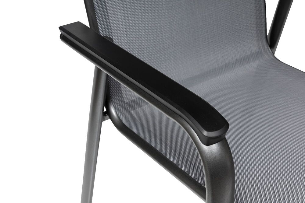 KETTLER CIRRUS zložljiv aluminijast fotelj - antracit / siva