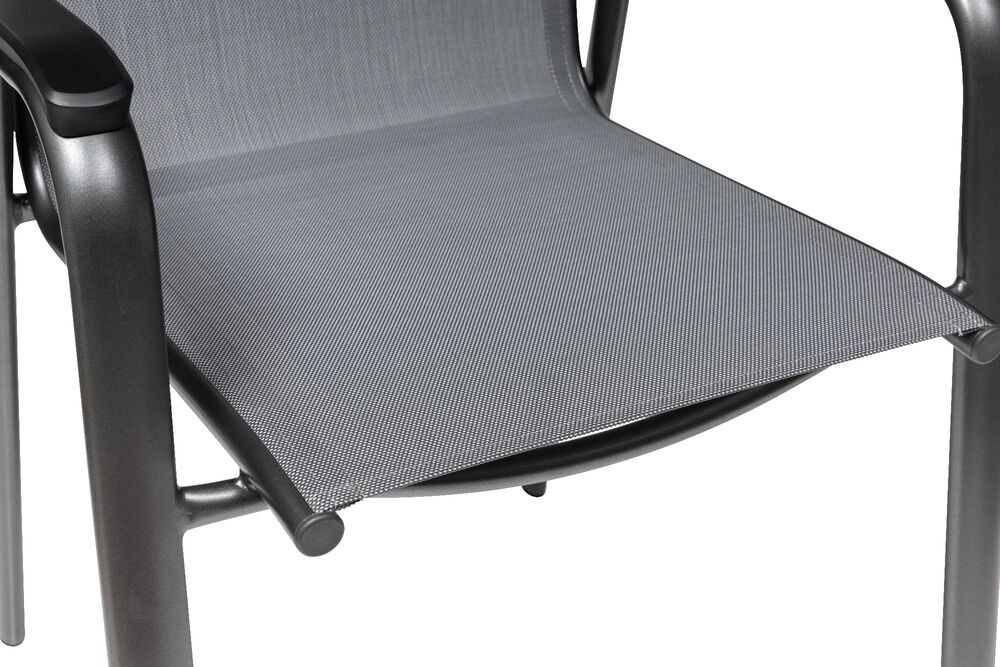 KETTLER CIRRUS zložljiv aluminijast fotelj - antracit / siva