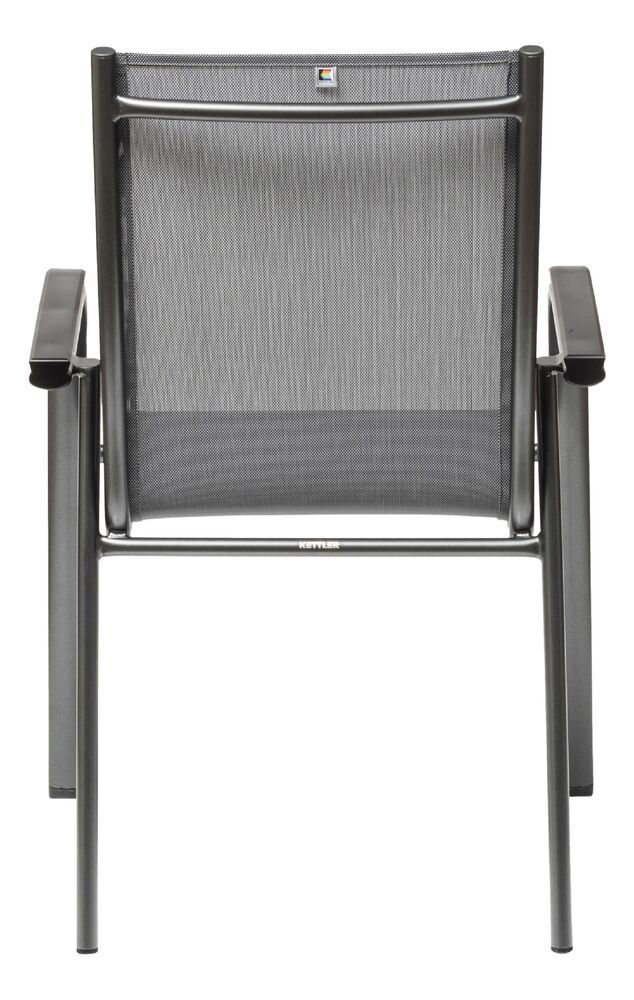 KETTLER CIRRUS zložljiv aluminijast fotelj - antracit / siva