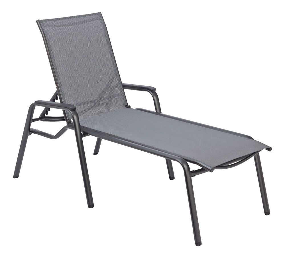 KETTLER CIRRUS SILVER LINE aluminijasti ležalnik - antracit / siva