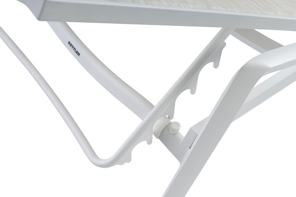 KETTLER DIAMOND aluminijasto naslonjalo za roke iz tikovine - belo / krem