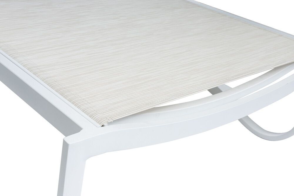 KETTLER DIAMOND aluminijasto naslonjalo za roke iz tikovine - belo / krem