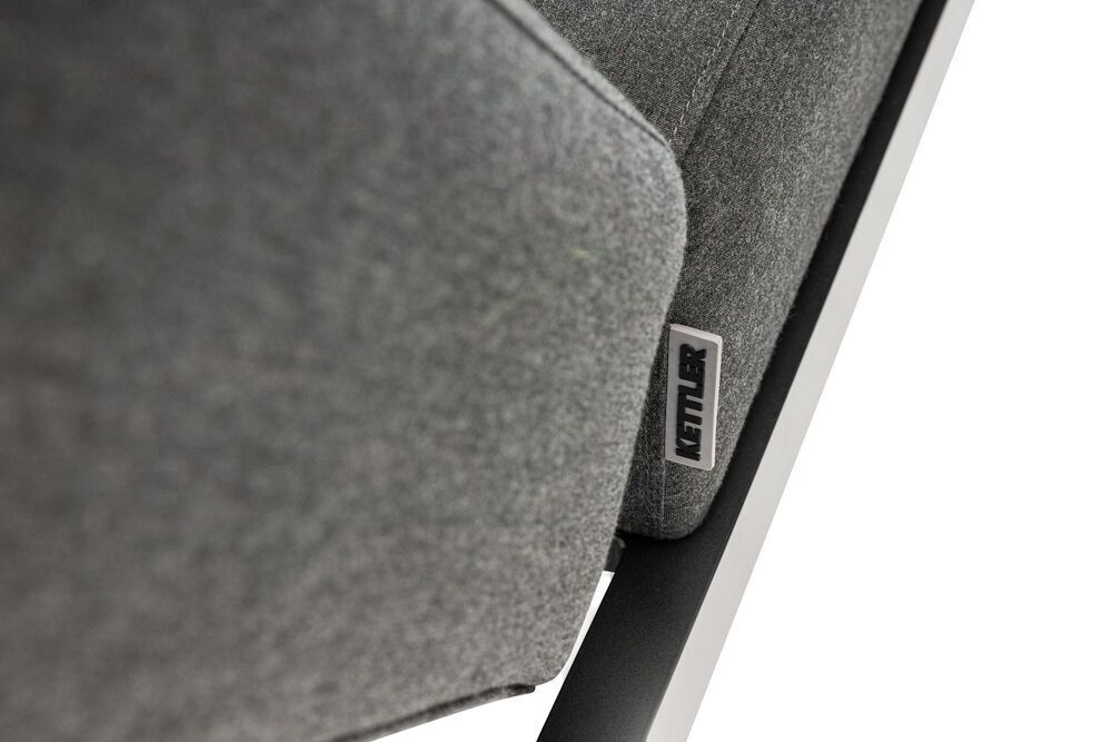 Aluminijasti ležalnik KETTLER PURE - antracit / sunbrella® antracit