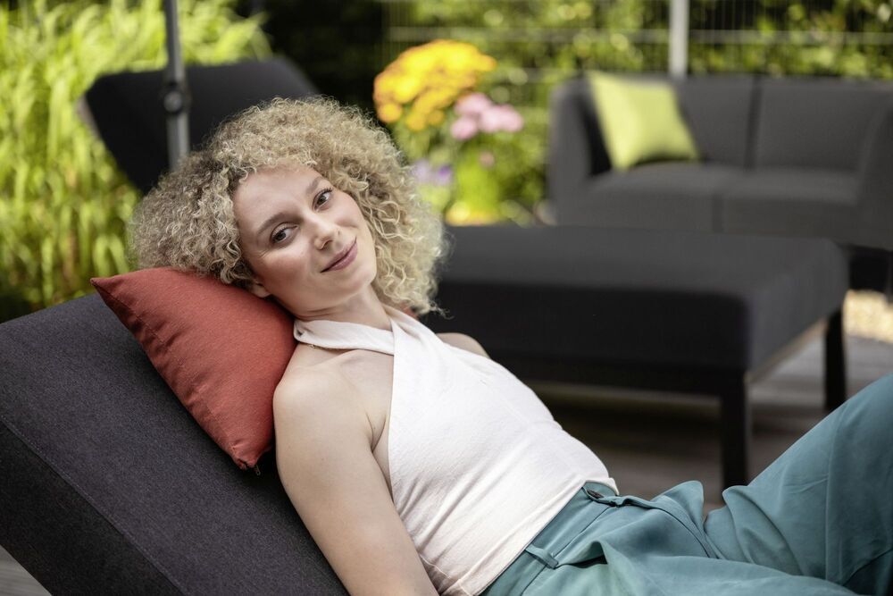 Aluminijasti ležalnik KETTLER PURE - antracit / sunbrella® antracit