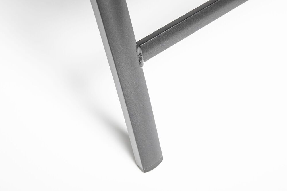 KETTLER MEMPHIS TEAK naslanjajoči se aluminijasti stol s tikovimi naslonjali - antracit / bronz