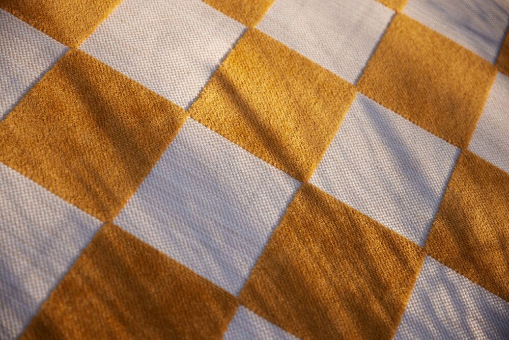 KETTLER CUBE zunanja preproga 160x230 cm - bež / rumena