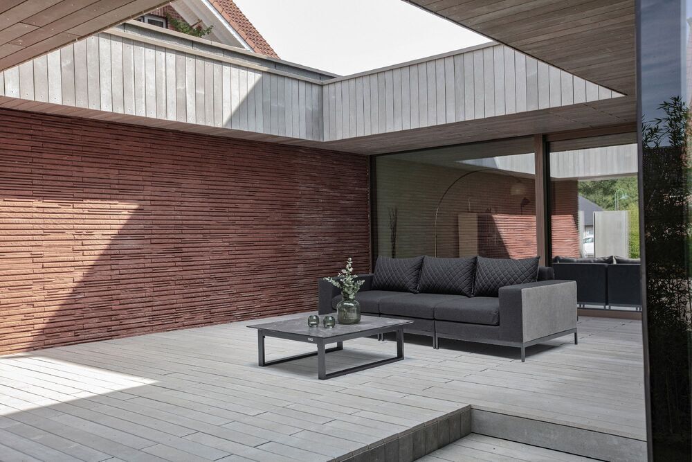 KETTLER EGO MODULAR zaključni element levo - antracit / antracit / sunbrella®