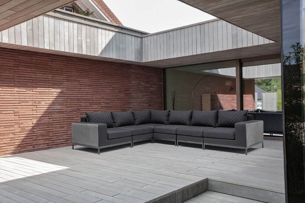 KETTLER EGO MODULARNI vogalni element - antracit / antracit / sunbrella®