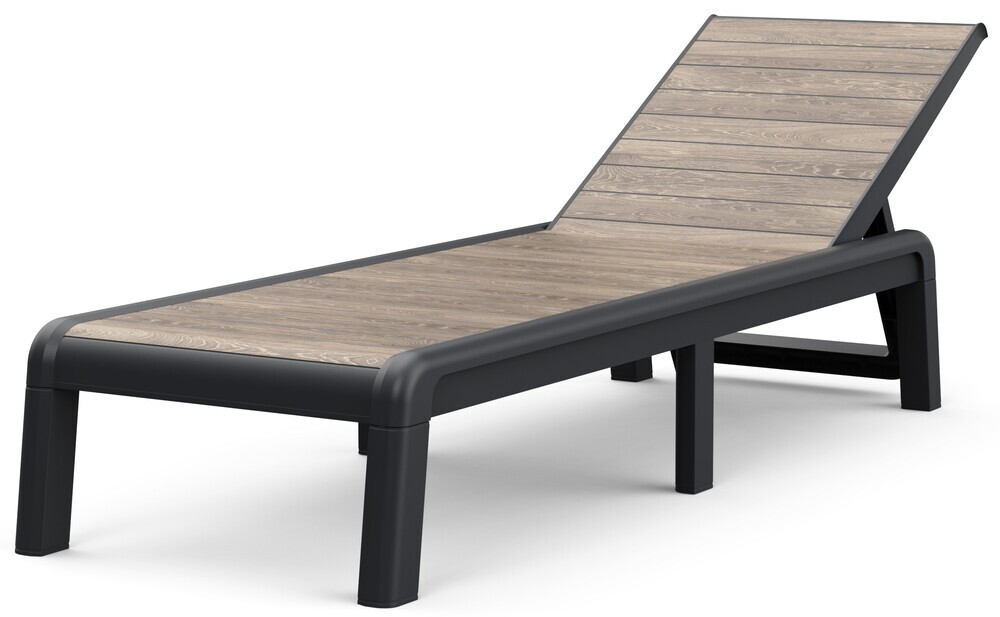 Ležalnik DECO PORTO - Pepelov les/grafit