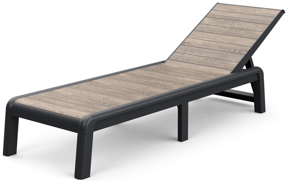 Ležalnik DECO PORTO - Pepelov les/grafit