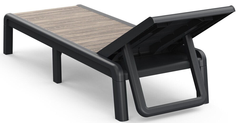 Ležalnik DECO PORTO - Pepelov les/grafit