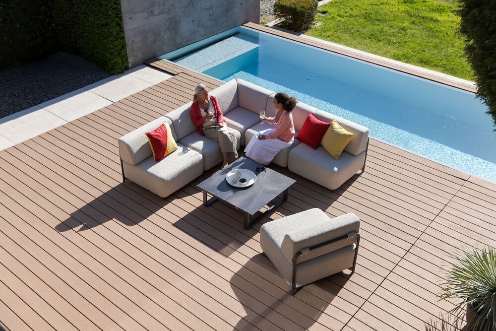 Fotelj KETTLER TRIBE / srednji del - antracit / bež