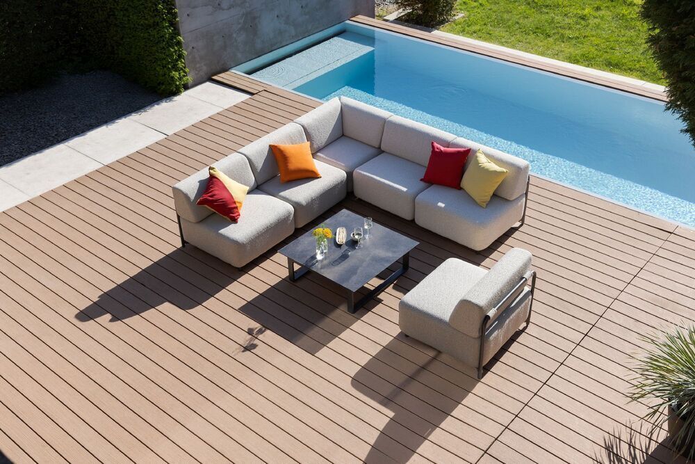 Kavč KETTLER TRIBE / srednji del - antracit / bež