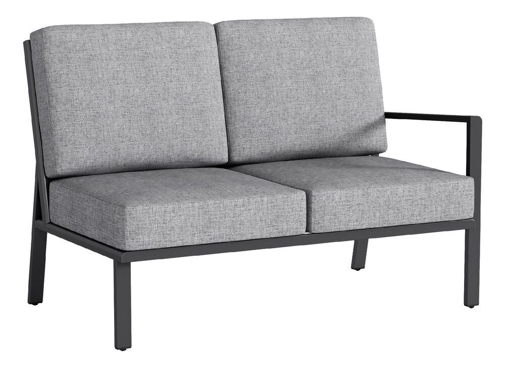 KETTLER ZENITH desni zaključni element - mat antracit / svetlo siva