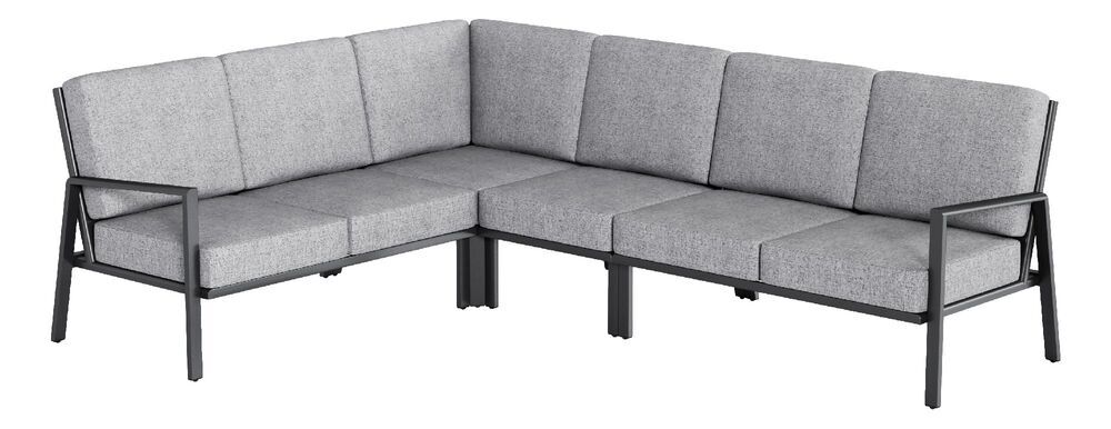 KETTLER ZENITH zaključni element levo - mat antracit / svetlo siva