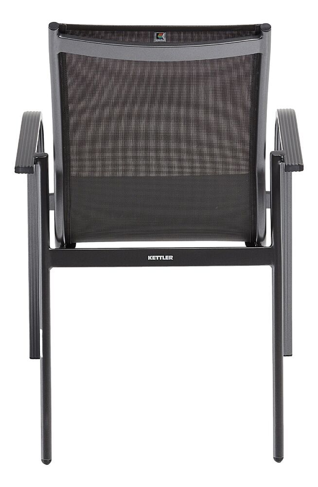 KETTLER TAMPA zložljiv aluminijast fotelj - antracit / antracit