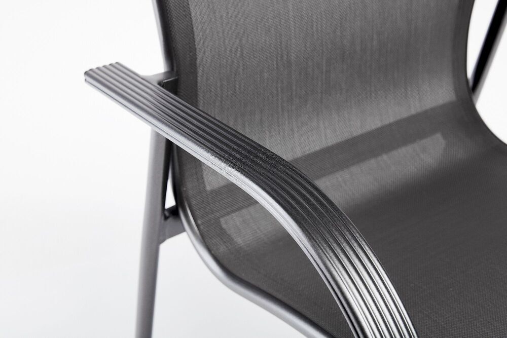 KETTLER TAMPA zložljiv aluminijast fotelj - antracit / antracit