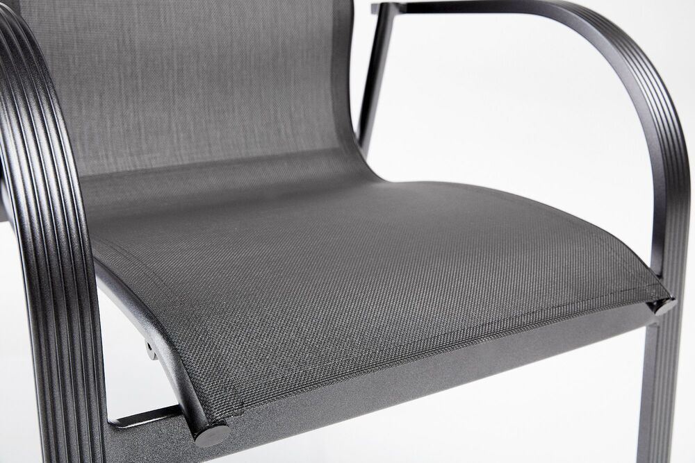 KETTLER TAMPA zložljiv aluminijast fotelj - antracit / antracit