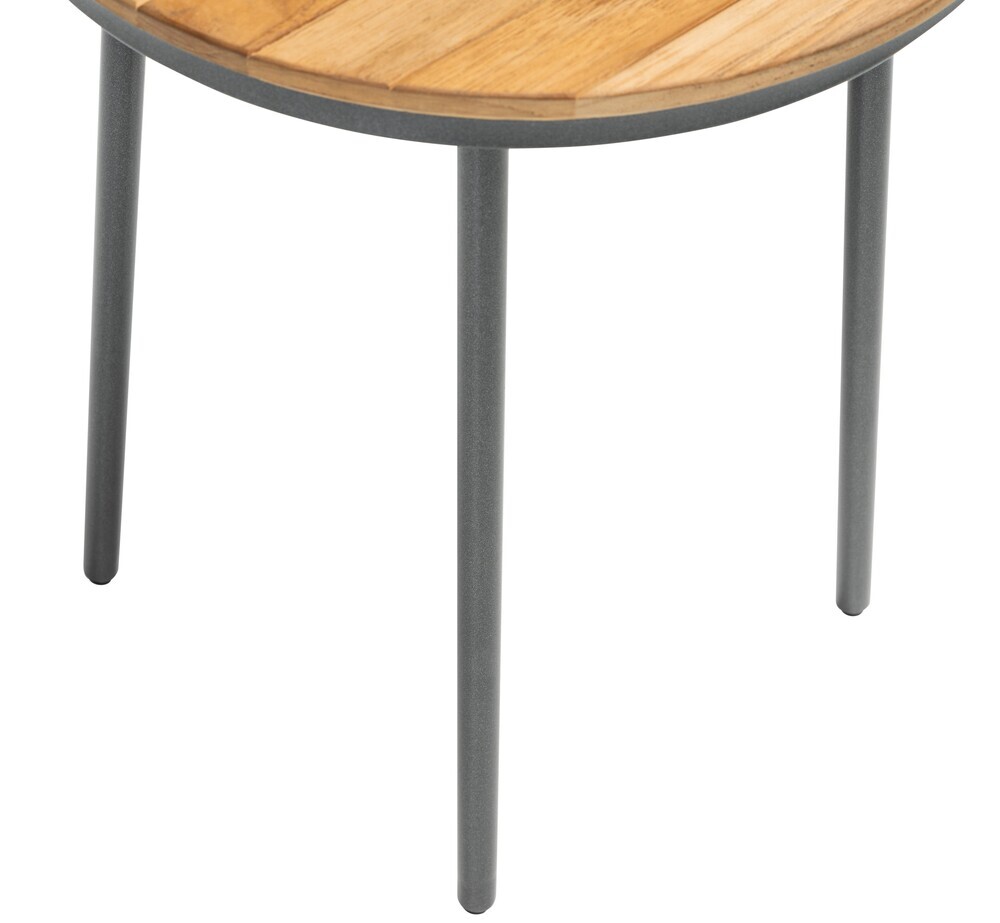 KETTLER TRIBE stol Ø 40 cm - antracit / tik