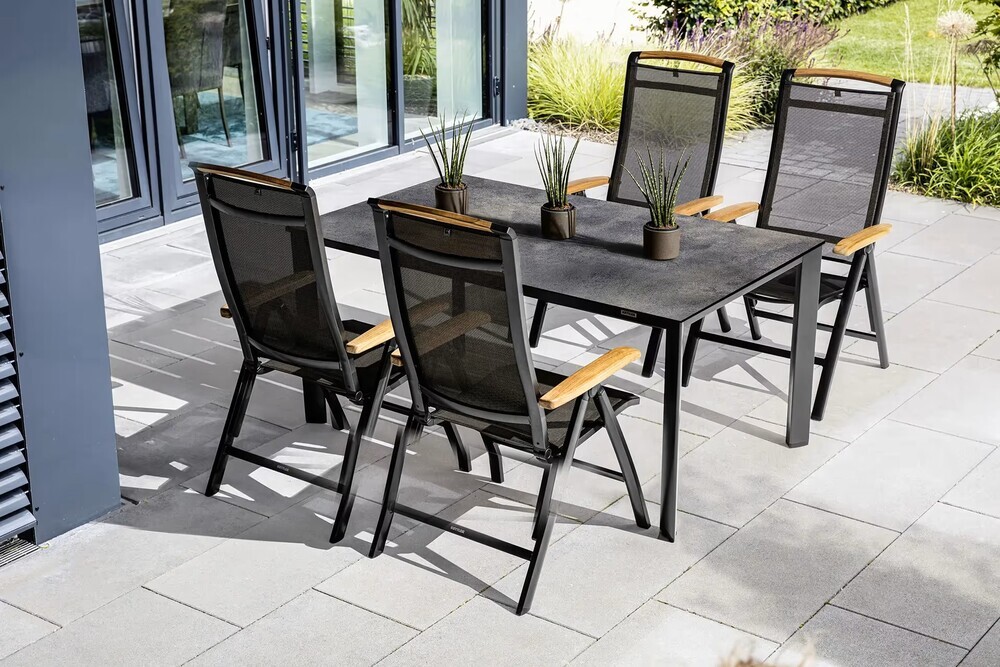KETTLER HPL namizna plošča 160x95 cm - titan antracit
